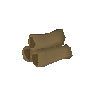 Teak pyre logs