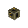 Black gold-trimmed armour set (l)