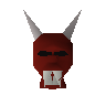Red h'ween mask